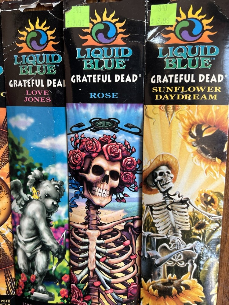 Liquid Blue Grateful Dead Incense Bundle RARE!!