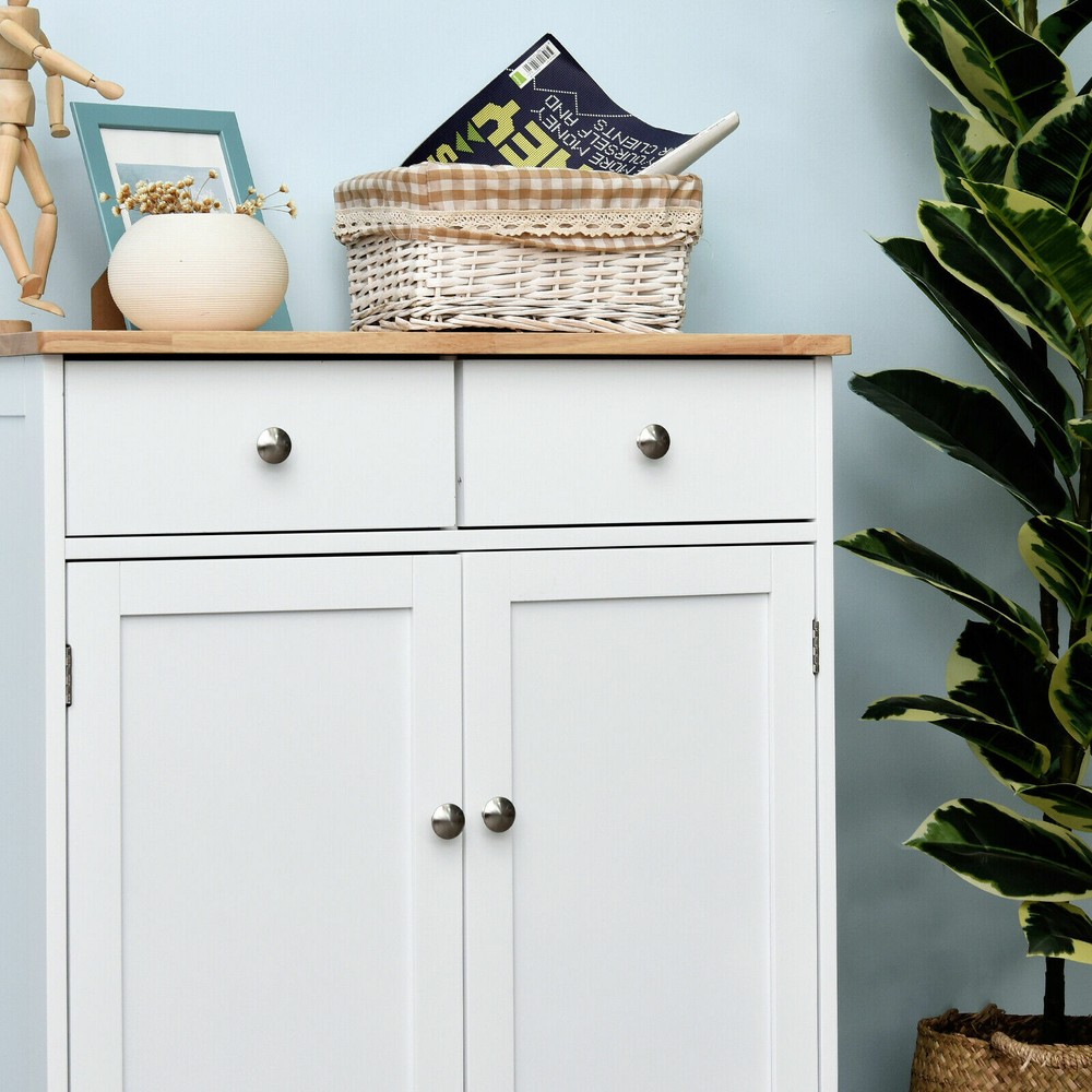Kitchen Base Cabinet Bathroom Storage Buffet Sideboard with Doors and Shelves