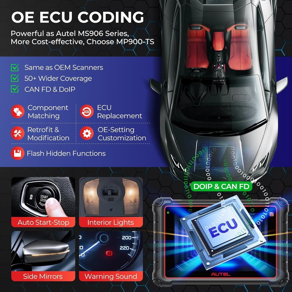 2026 Autel MP900-TS OBD2 Scanner Full TPMS Sensor Programming Diagnostic Tool