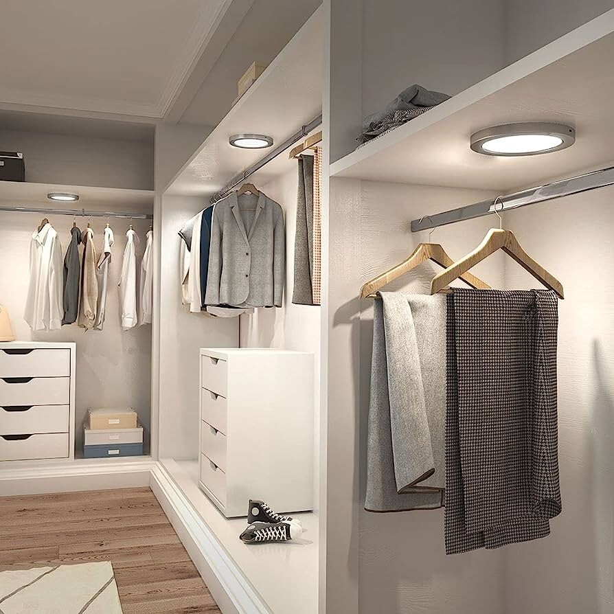 Artika 8" Round LED Closet Light 2 Pack, Light And Motion Sensor, CL-C08-C