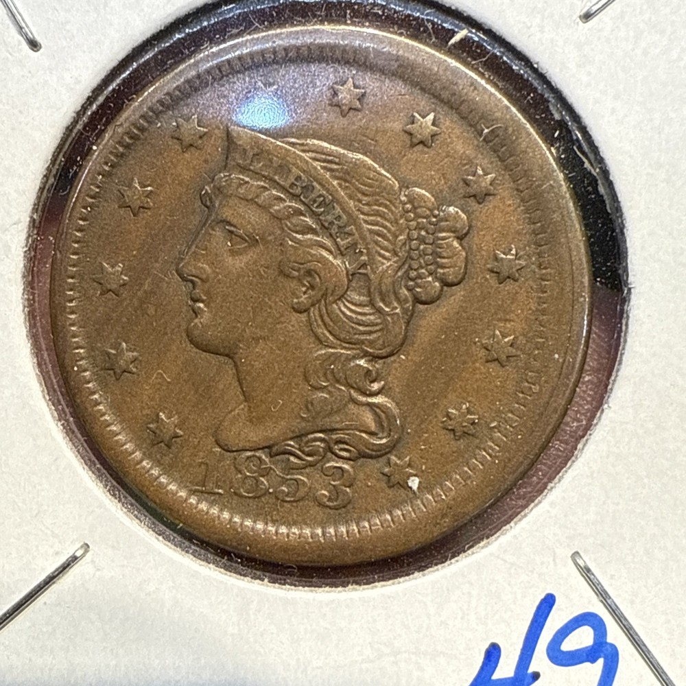 1853 US Large Cent
