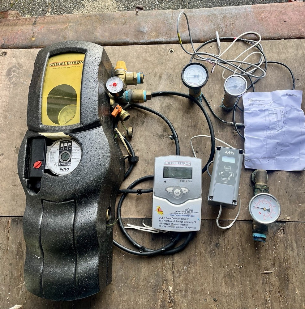 Stiebel Eltron Solar Hot Water Control, Pump, Sensors And Wiring