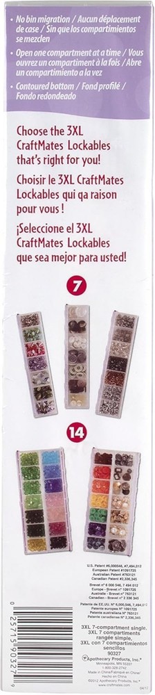 Compact Craft Organizer with 7 Locking Compartments for Secure Supply Management