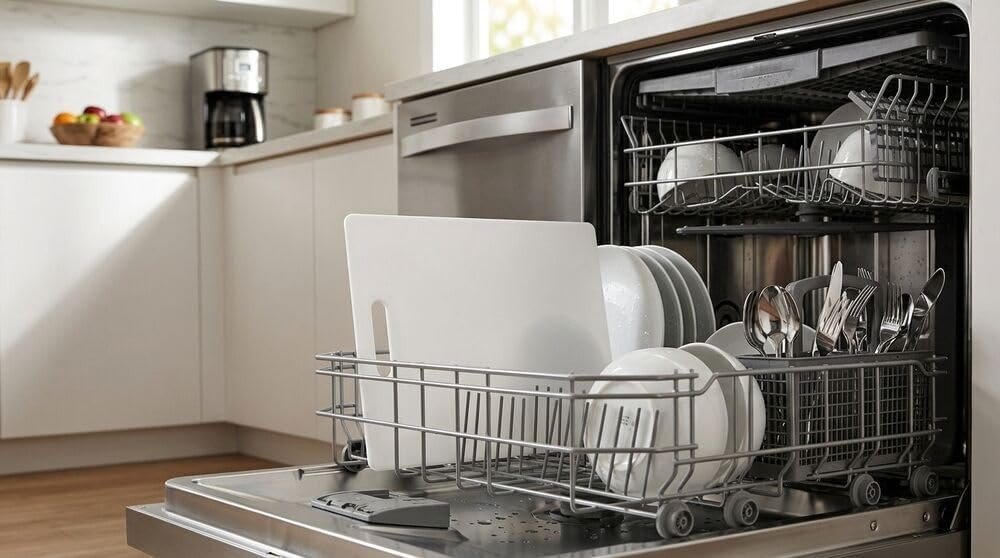 Large Cutting Board Dishwasher Safe Plastic Chopping Board Kitchen W/ Handle