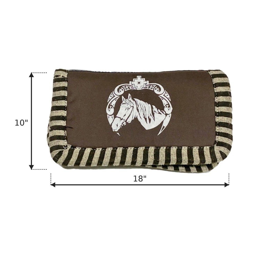 Charro Carona De Pony Brown Saddle Pad