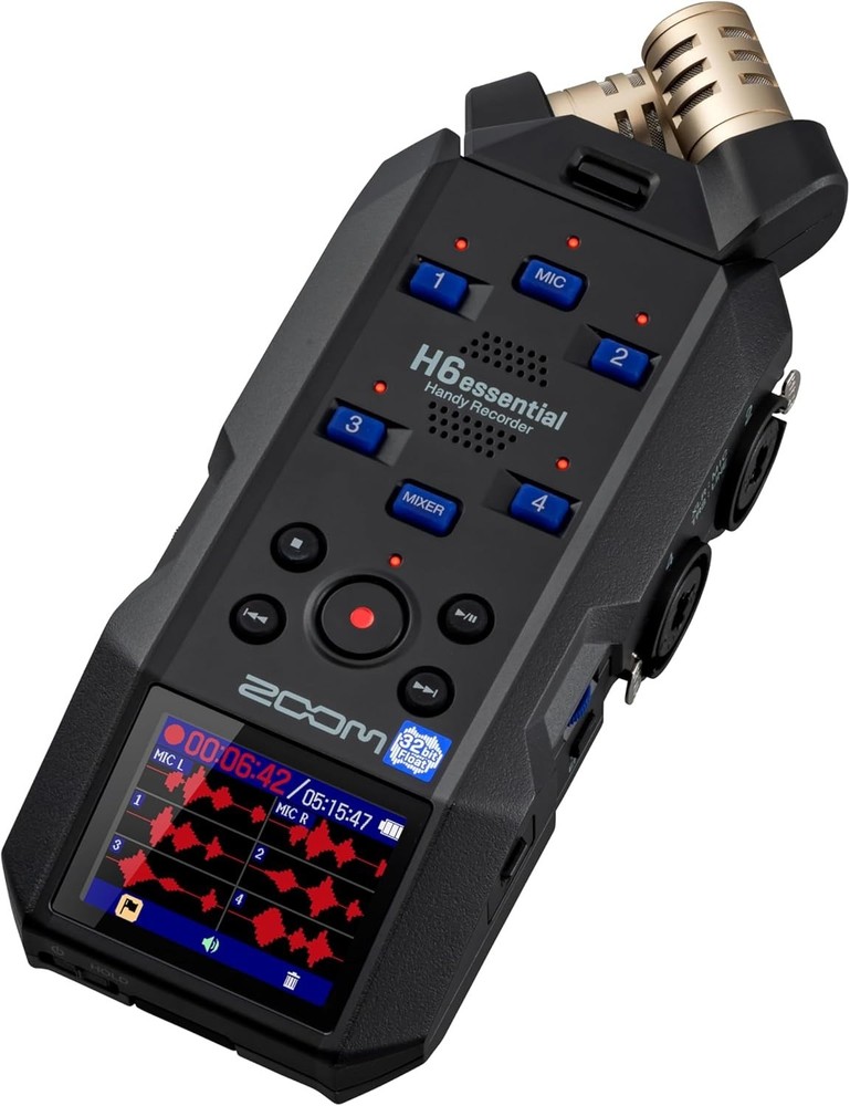 Zoom H6essential with 32-Bit Float, Accessibility, 6-Track Portable Recorder NEW