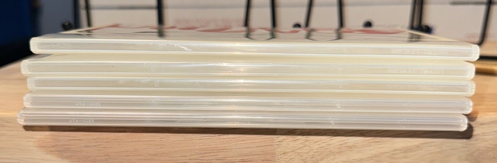 5 TRANSPARENT 1 Disc Skinny DVD , Replacement Cases