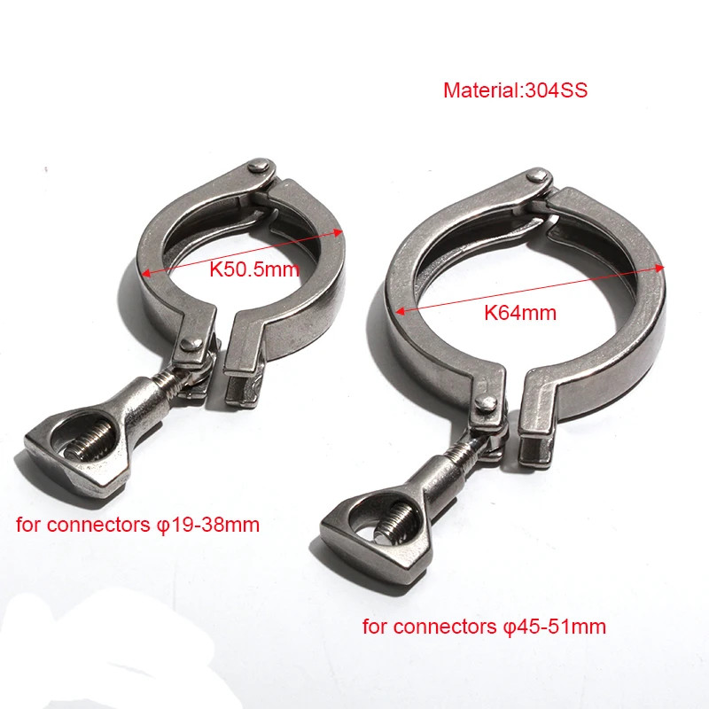 Quick Connector Lightweight Clamp Precision Cast Stainless Steel Heating Pipe