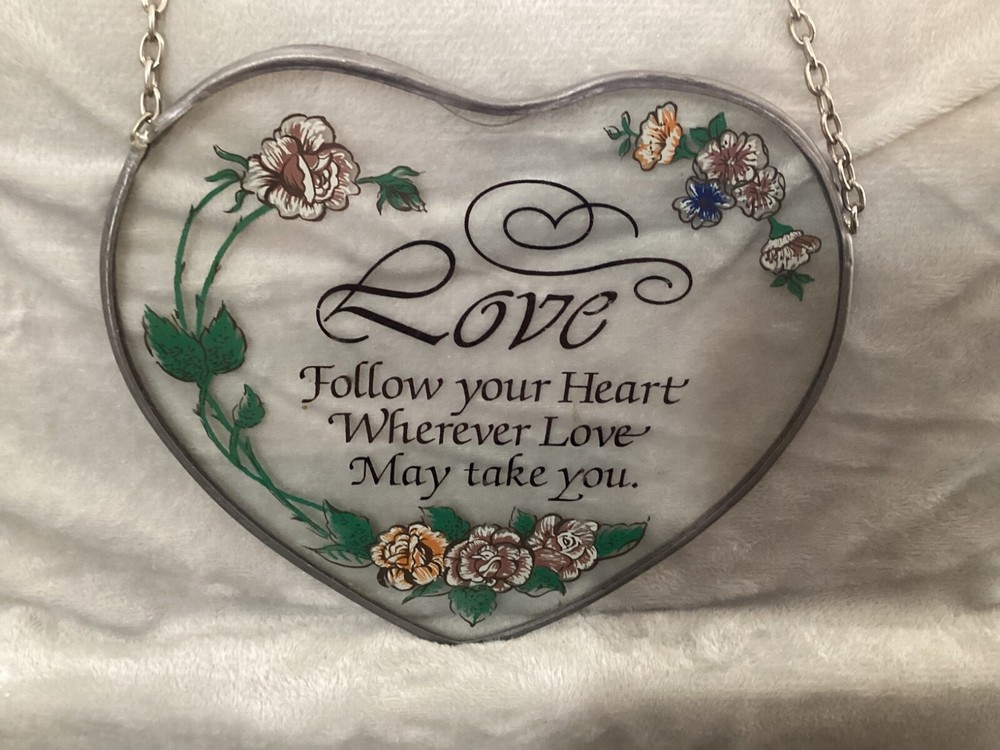 Heart Shape "Love" Sun Catcher