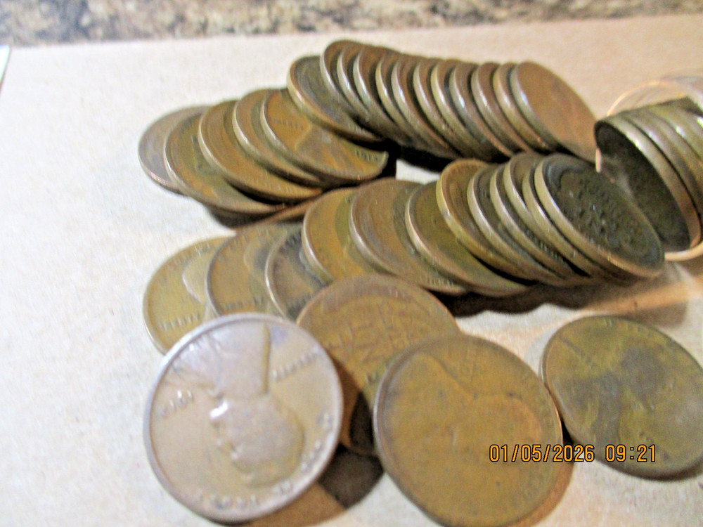 1913 LINCOLN WHEAT CENT ROLL - GOOD +