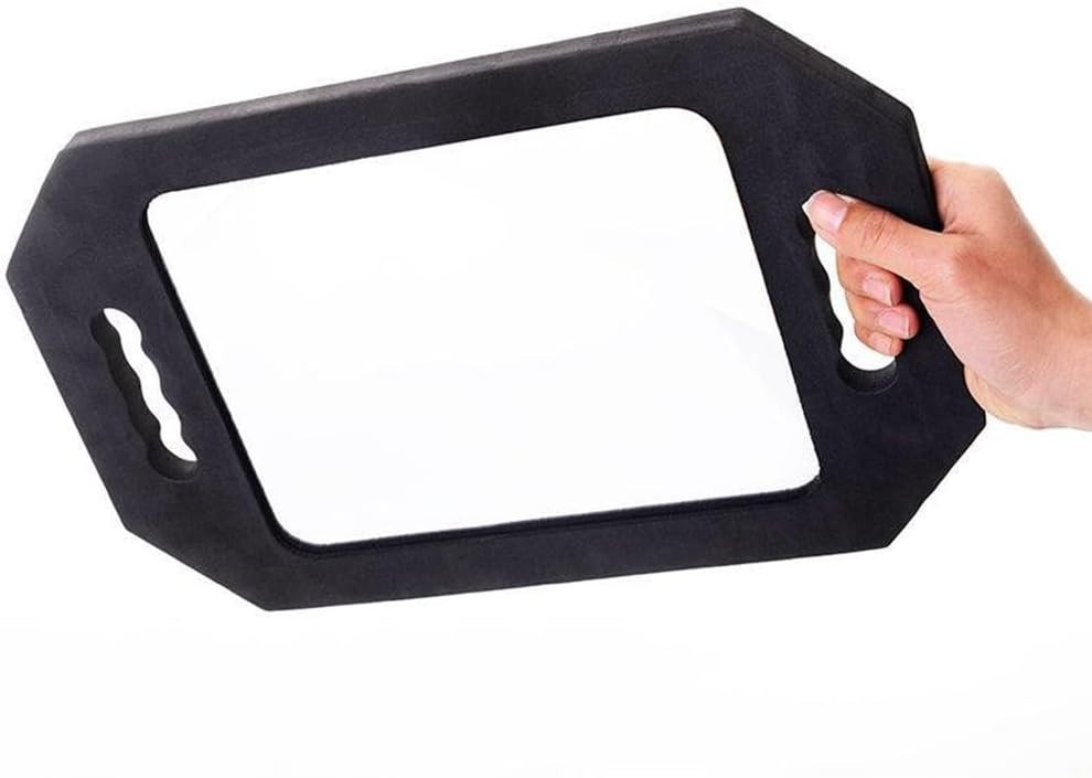 Double Handle Mirror - Large Hand Held Mirror(16.14" X 9.84") Barber Mirrors Han