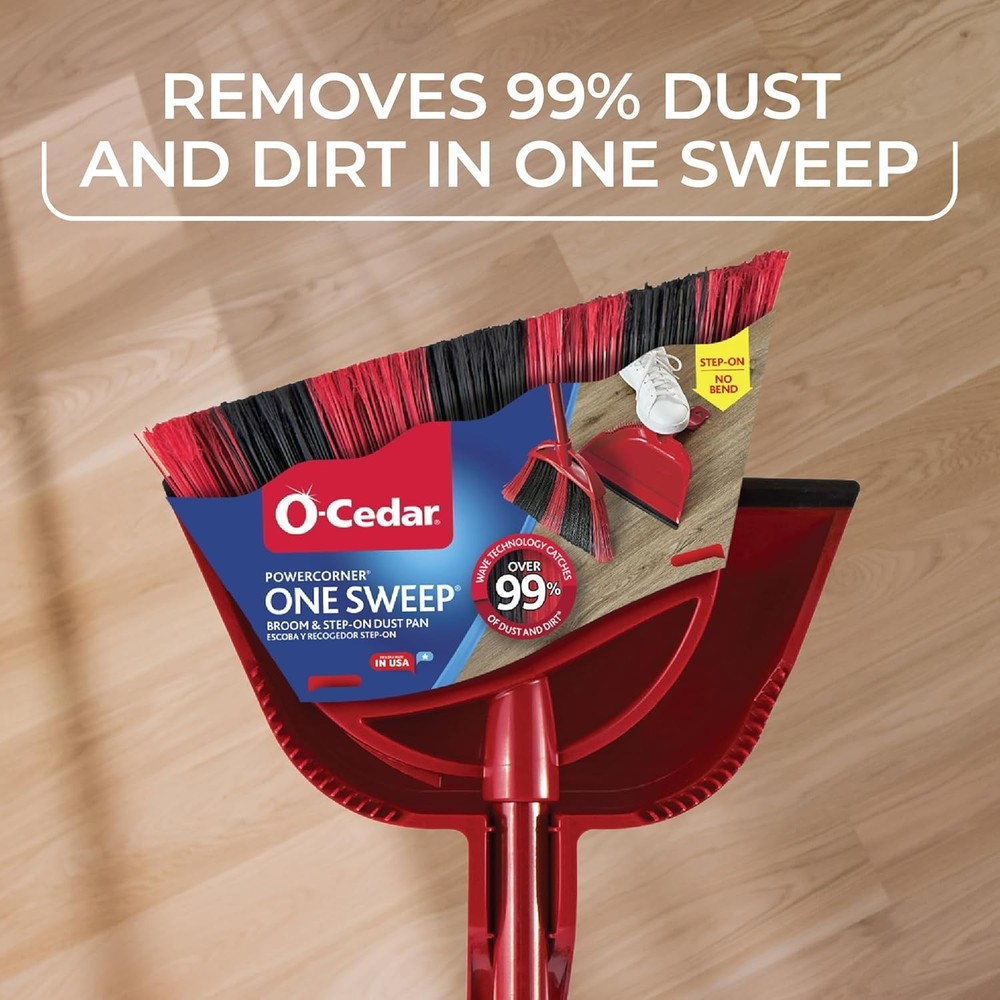 Innovative One Sweep Broom & Dustpan Set for Quick and Efficient Cleaning