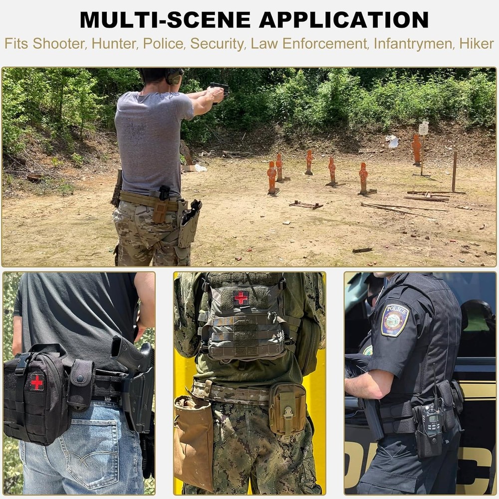 Tactical Molle Belt 2" Quick Release Gun Belt w/Secure Locking - Adjustable