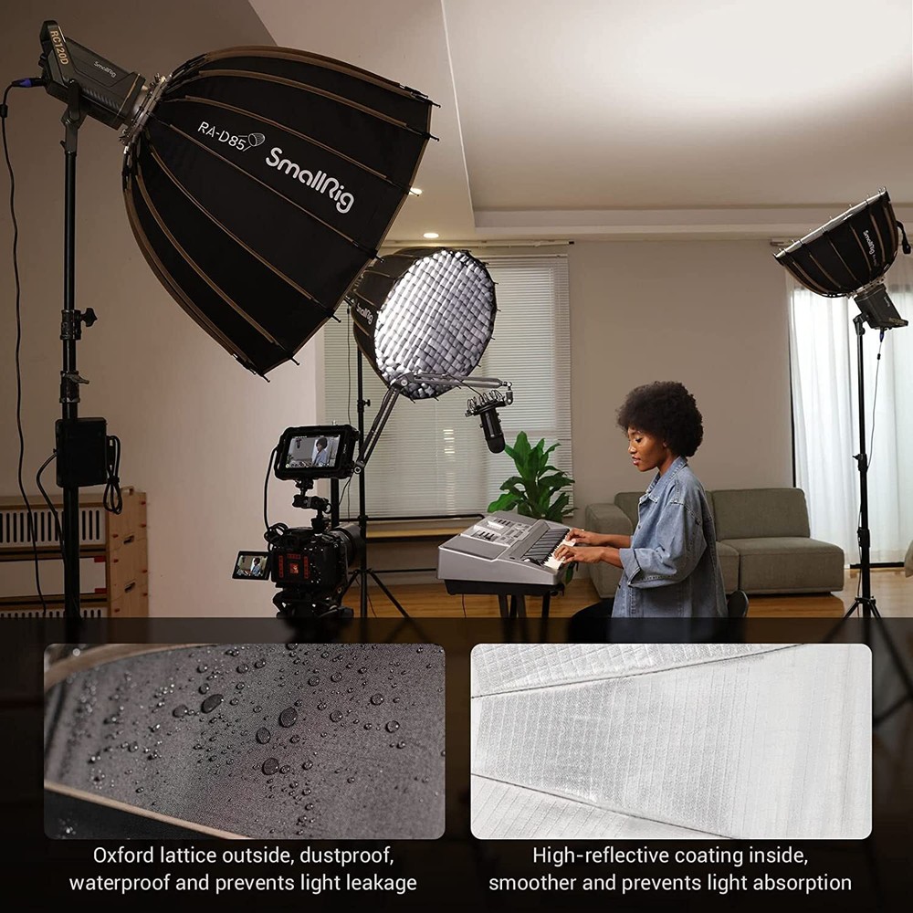 SmallRig Parabolic Softbox Quick Release, RA-D55 55cm/21.6inch Deep Softbox