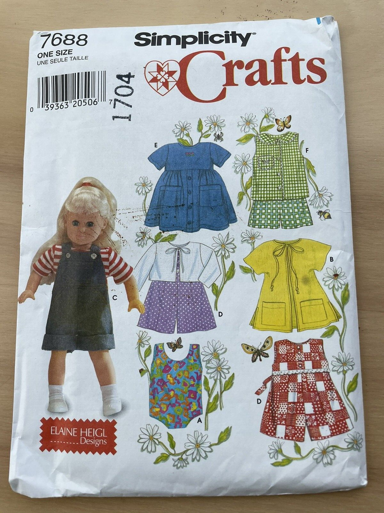 For 18" Doll - Simplicity & McCalls Sewing Patterns - Doll Clothes - NEW