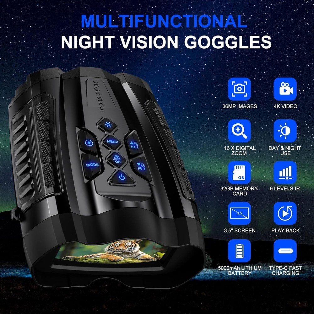 Infrared Night Vision Scope 1000FT Viewing Range