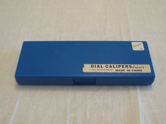 DIAL CALIPERS IN BLUE BOX MADE IN SWITZERLAND