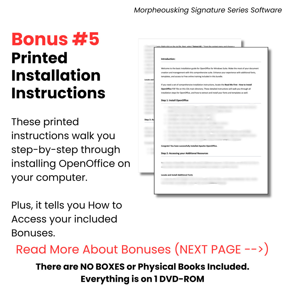 Open Office 2023 Home & Student Edition Full Version DVD Lifetime for Windows PC