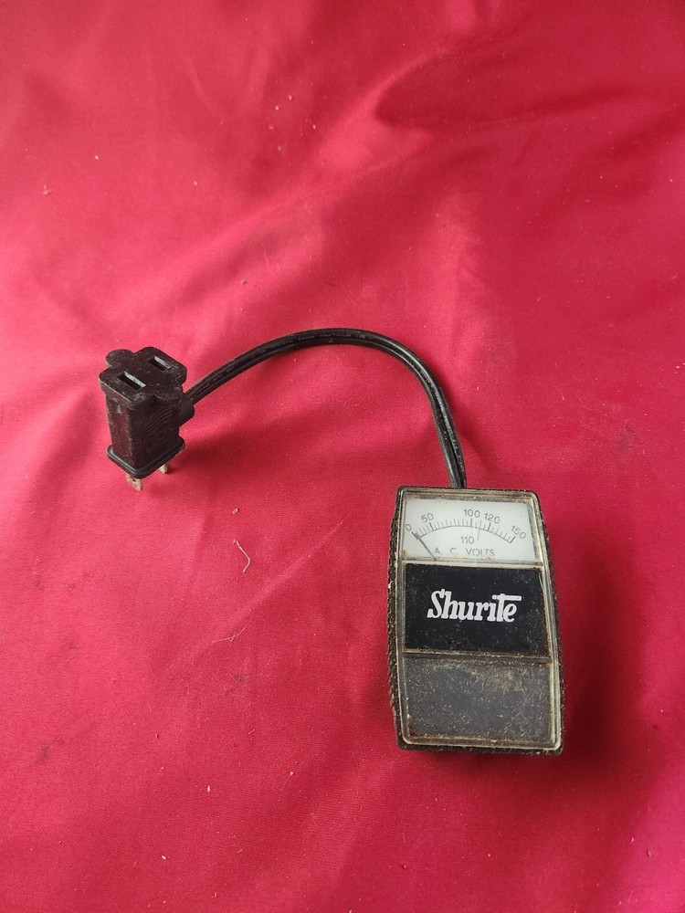 Vintage Shurite Meter Tested And Working