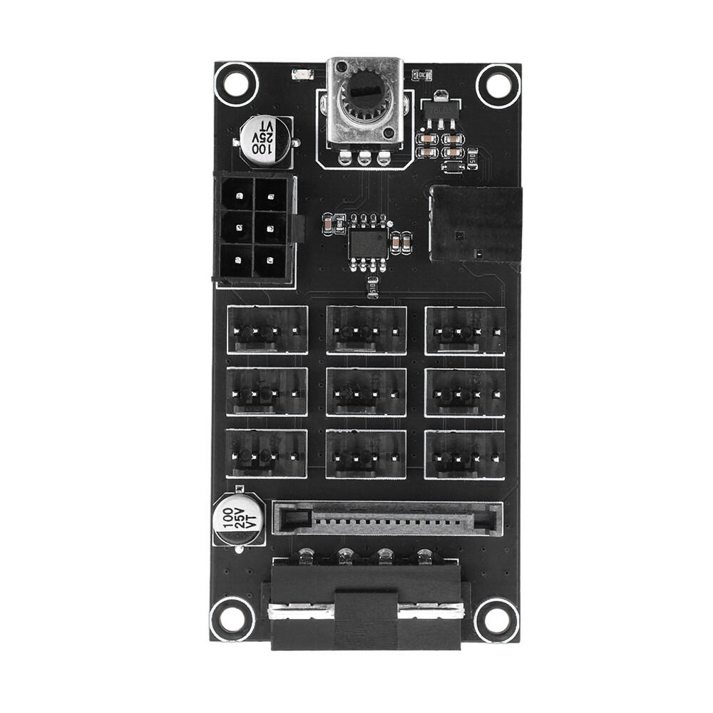 Computer Chassis PWM Violent Fan Speed Controller 9-Channel Fan Hub Controller