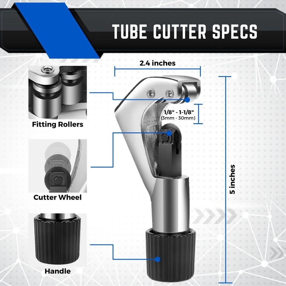 Professional Flaring Tool Kit with Self-Centering Yoke for Precise Adjustments