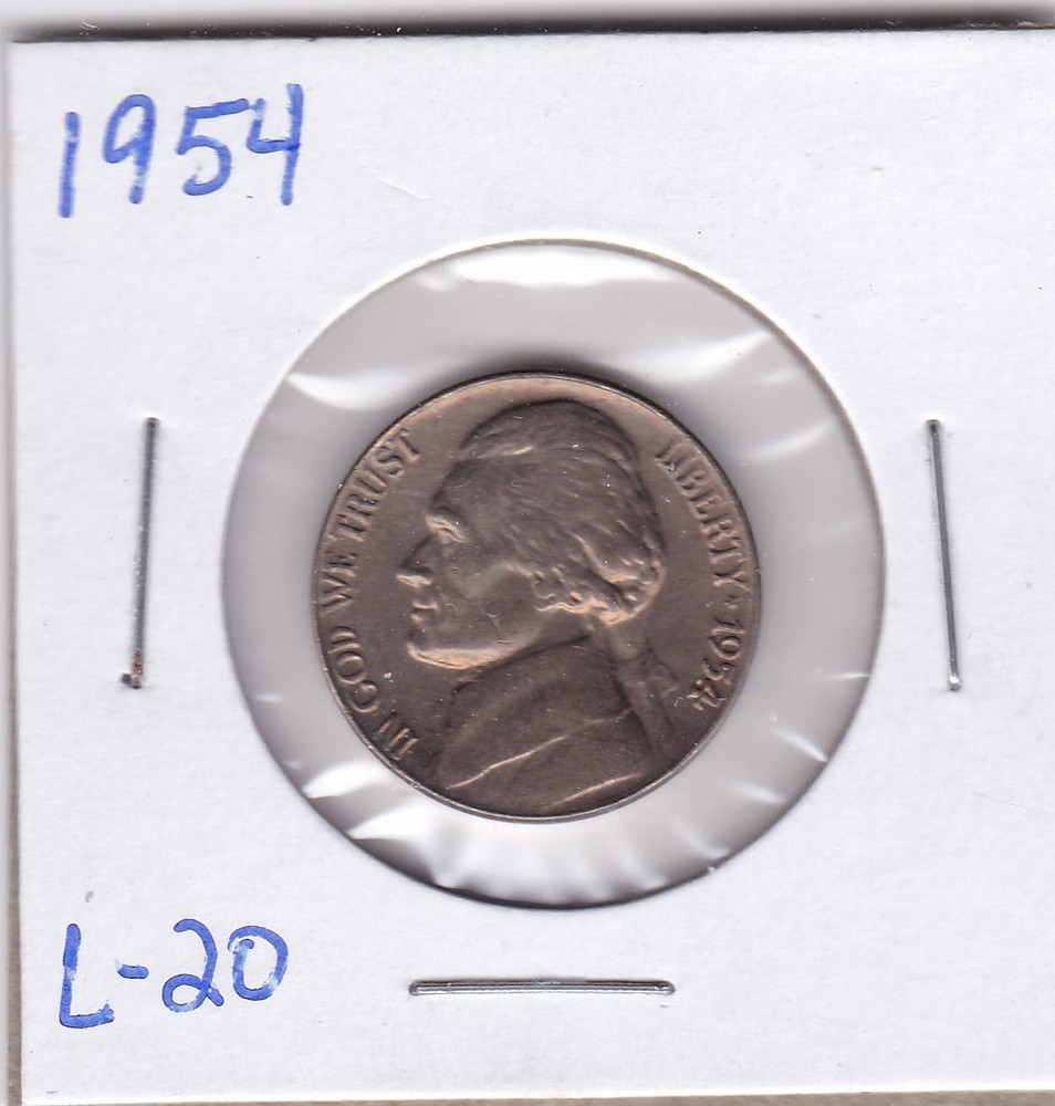 1954 Jefferson Nickel L20