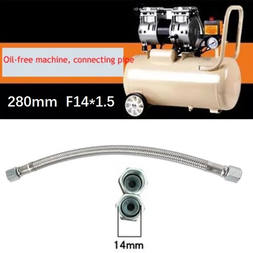 High Quality Connecting Pipe Flexible Hose Silver 280mm Air Compressor