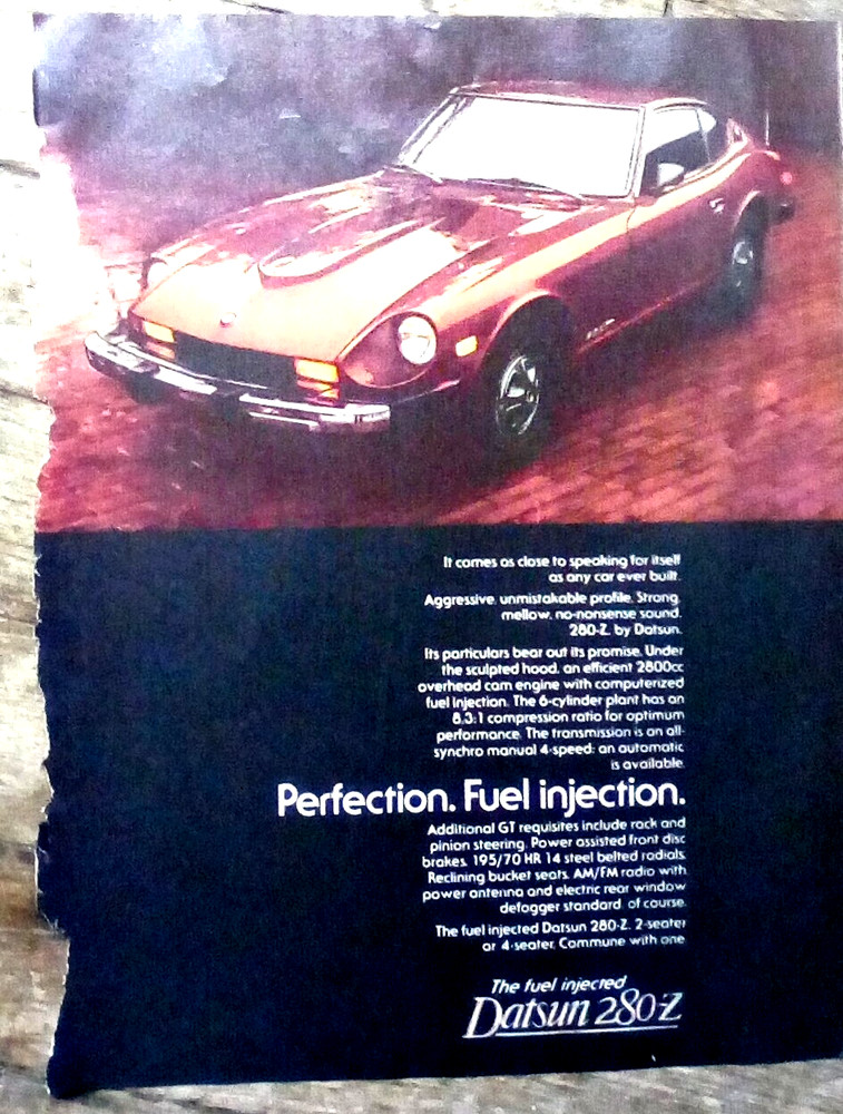 1976 Datsun 280-Z print Ad