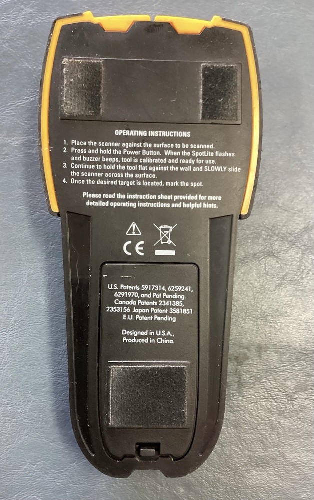 Zircon StudSensor i65 OneStep Center Finding Stud Finder, Tested & Works