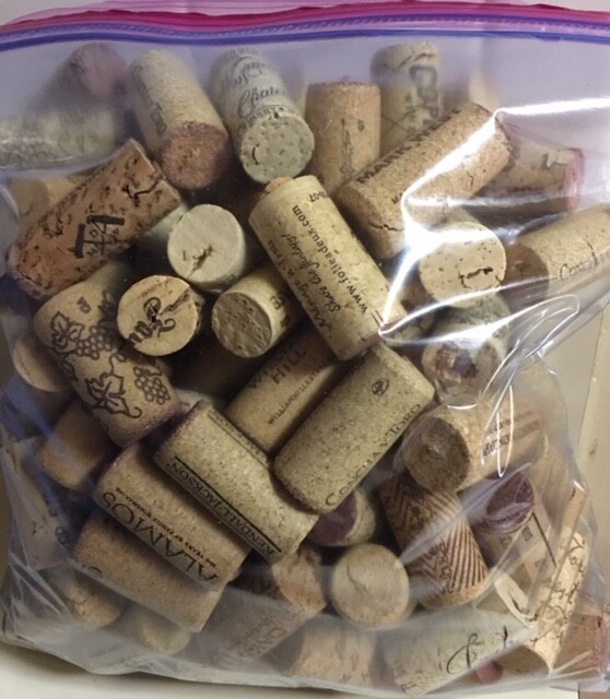 Used Wine Corks, 1 gallon bag (no synthetic)