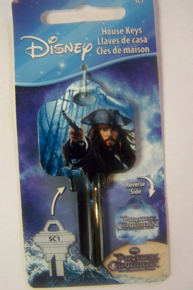 Disney Jack Sparrow Schlage SC1 house key blank