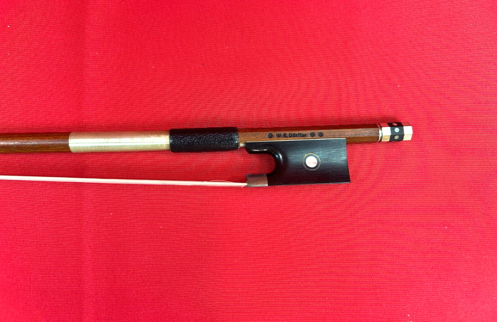 *W. E. DORFLER**  Pernambuco Violin Bow Silver Mount 4/4 Size