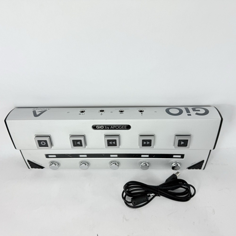 Apogee Silver Gio USB Stomp Interface Pedalboard Footcontroller Guitar FX