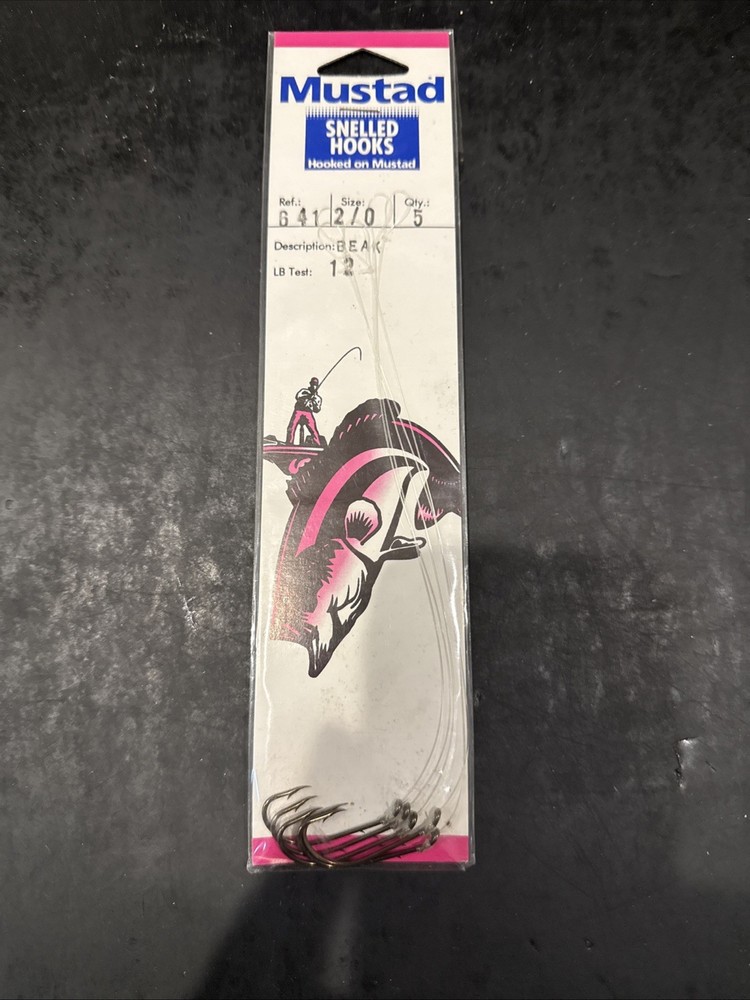 Mustad Ref 641 Beak Size 2/0 12lb Test 5 Per Pack