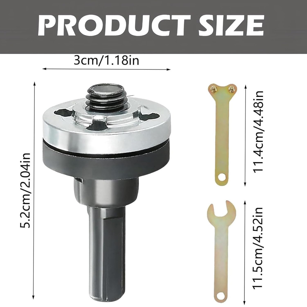 2PCS Angle Grinder Adapter Kit, Drill to Grinder Conversion Connector Set for...