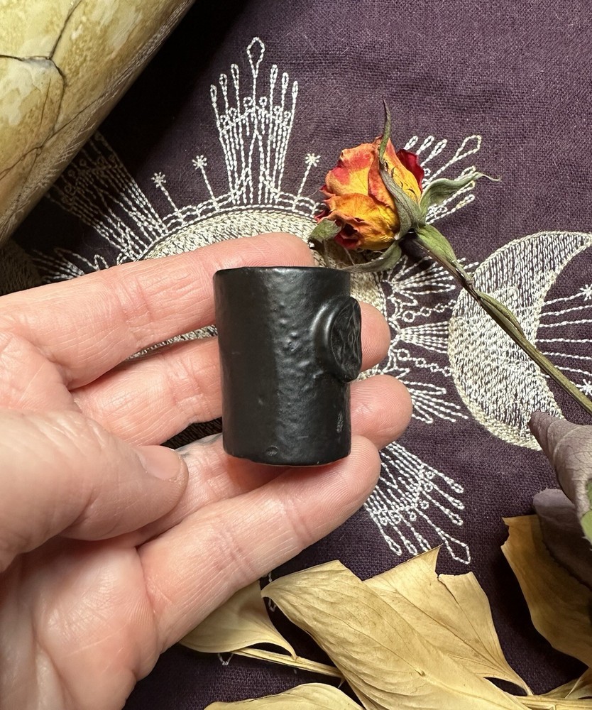 Pentacle Cast Iron Chime Candle Holder, Pagan, Witchcraft, Occult, Altar Tools