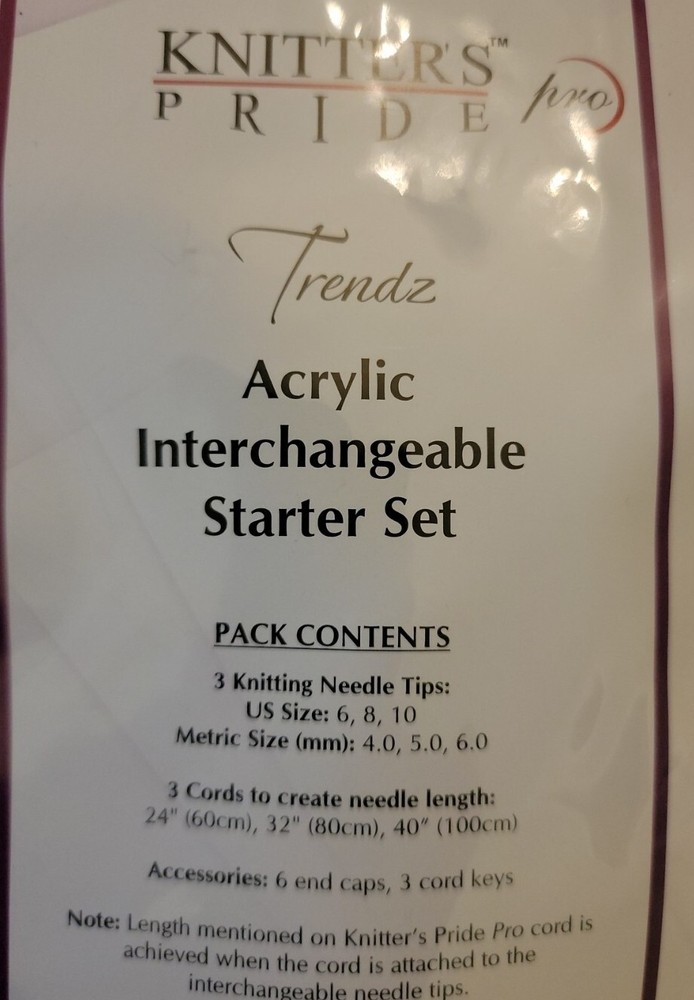 KnitPro Trendz Interchangeable Circular Knitting Needle Starter Set