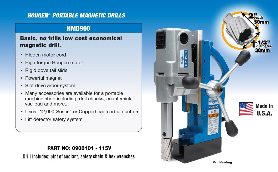 Hougen HMD900 Magnetic Drill