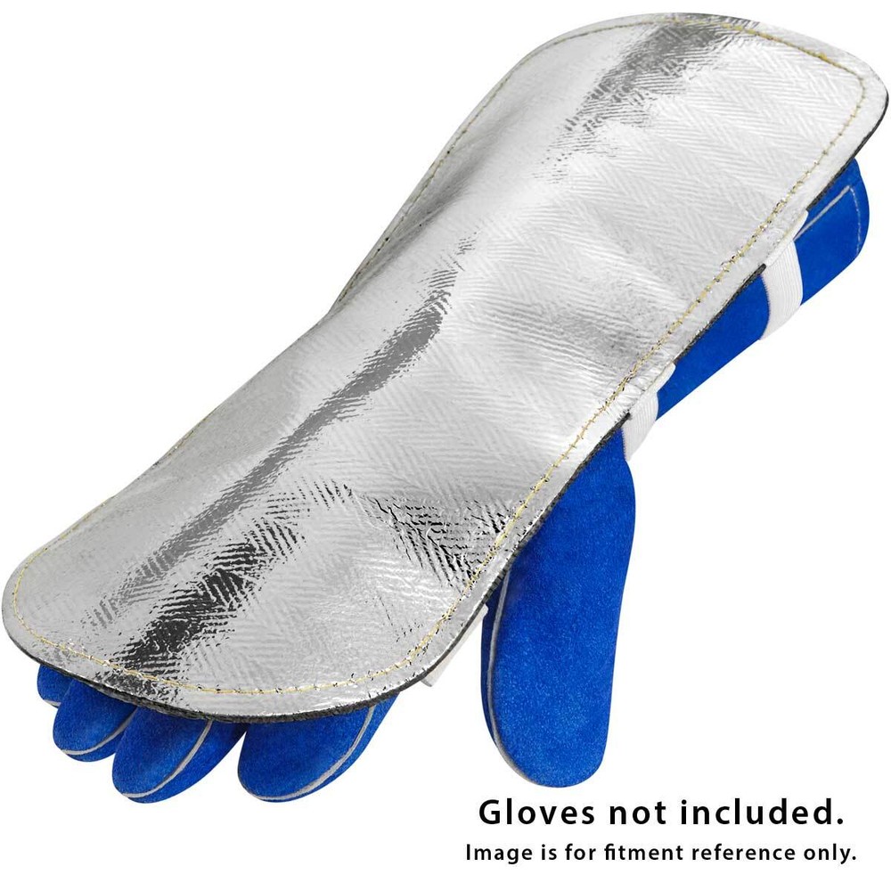 Steiner 15A76-13 Aluminized Rayon Glove Back-Hand Pad Double Layer 13" OSFM