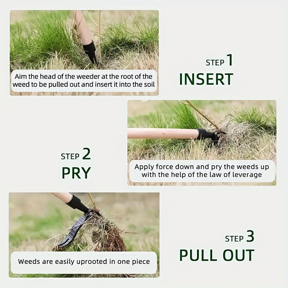 Weeder Tool Head Replacement - No Handle, Easy Weed Removal for Yard/Garden