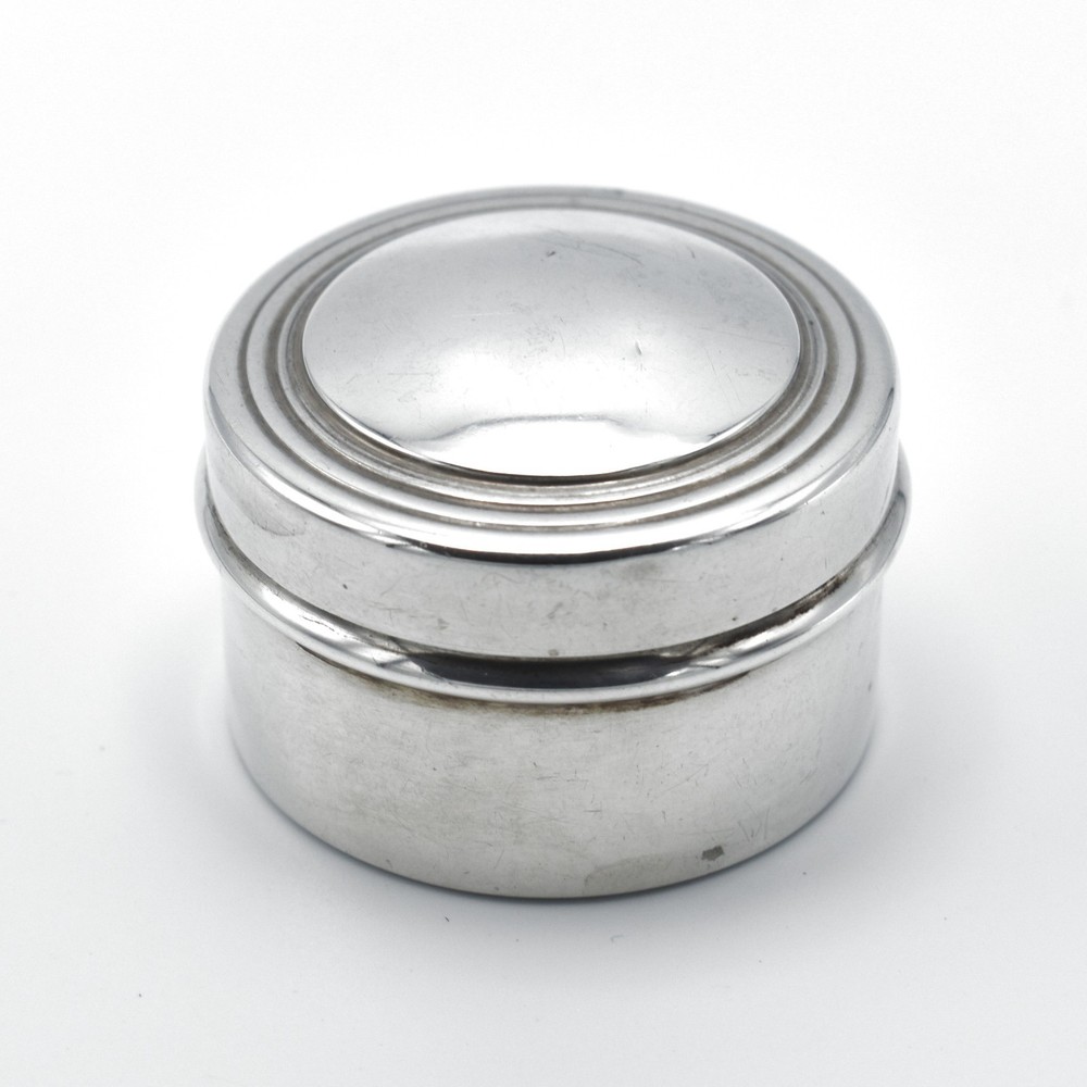 Antique Sterling Silver Pill Pot Rouge Pot 1940