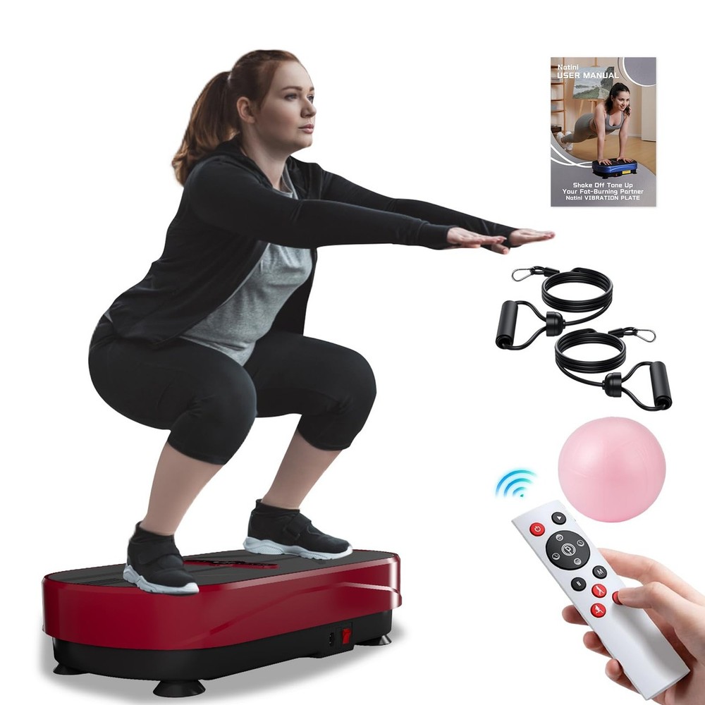 Natini Vibration Plate Exercise Machine, Vibration Plate for Lymphatic Drainage,