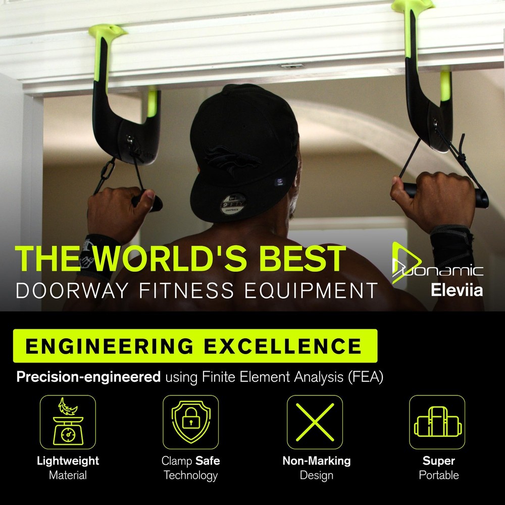 Duonamic Eleviia: World’s Best Portable Pullup Bar | Doorway Pull Up Eleviia