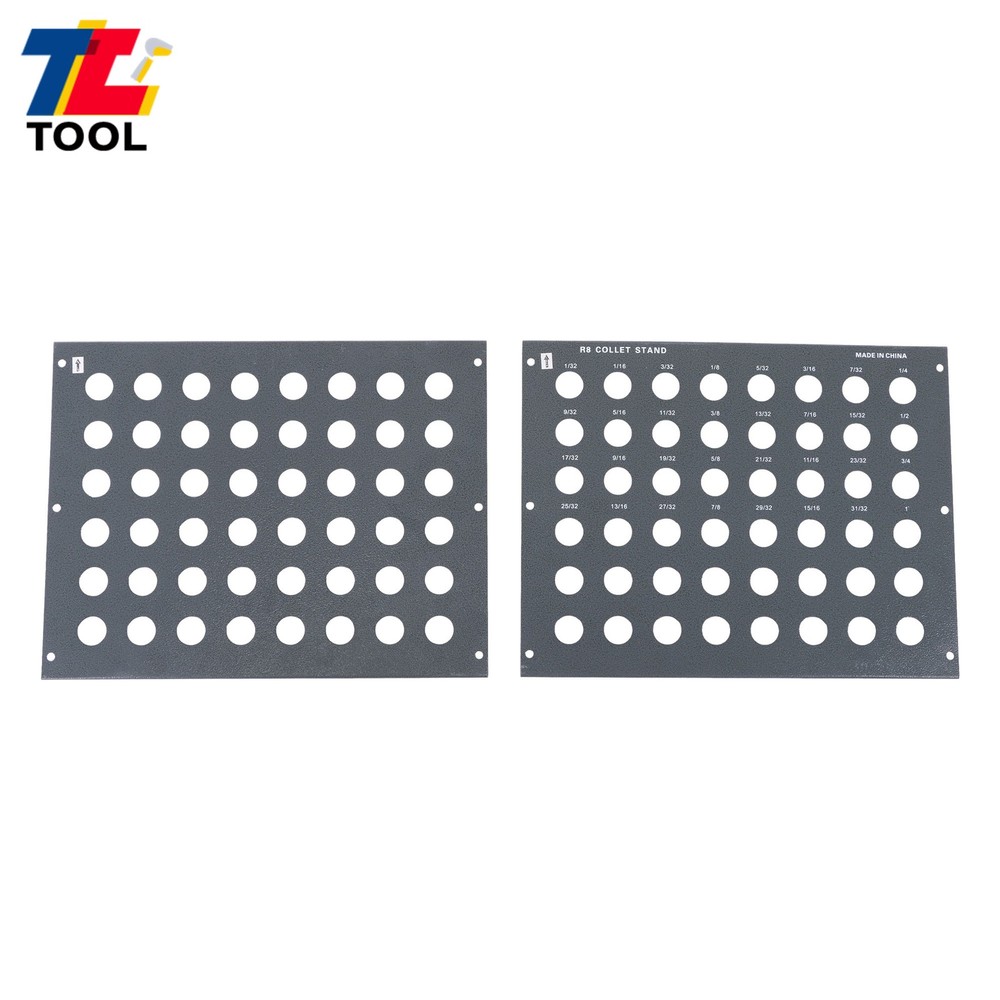 Maximize Tool Storage: 48 Hole R8 Collet Rack for 0.98" Diameter