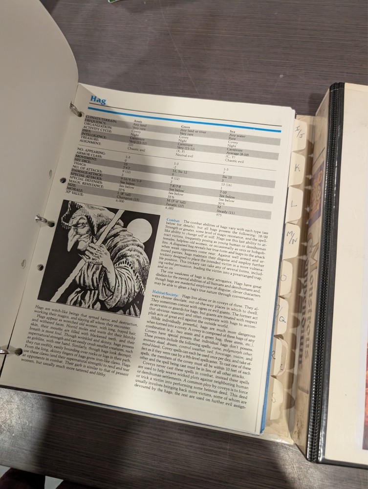 Advanced Dungeons and Dragons 2nd Ed. Monstrous Compendium Vol. 1 More D & D