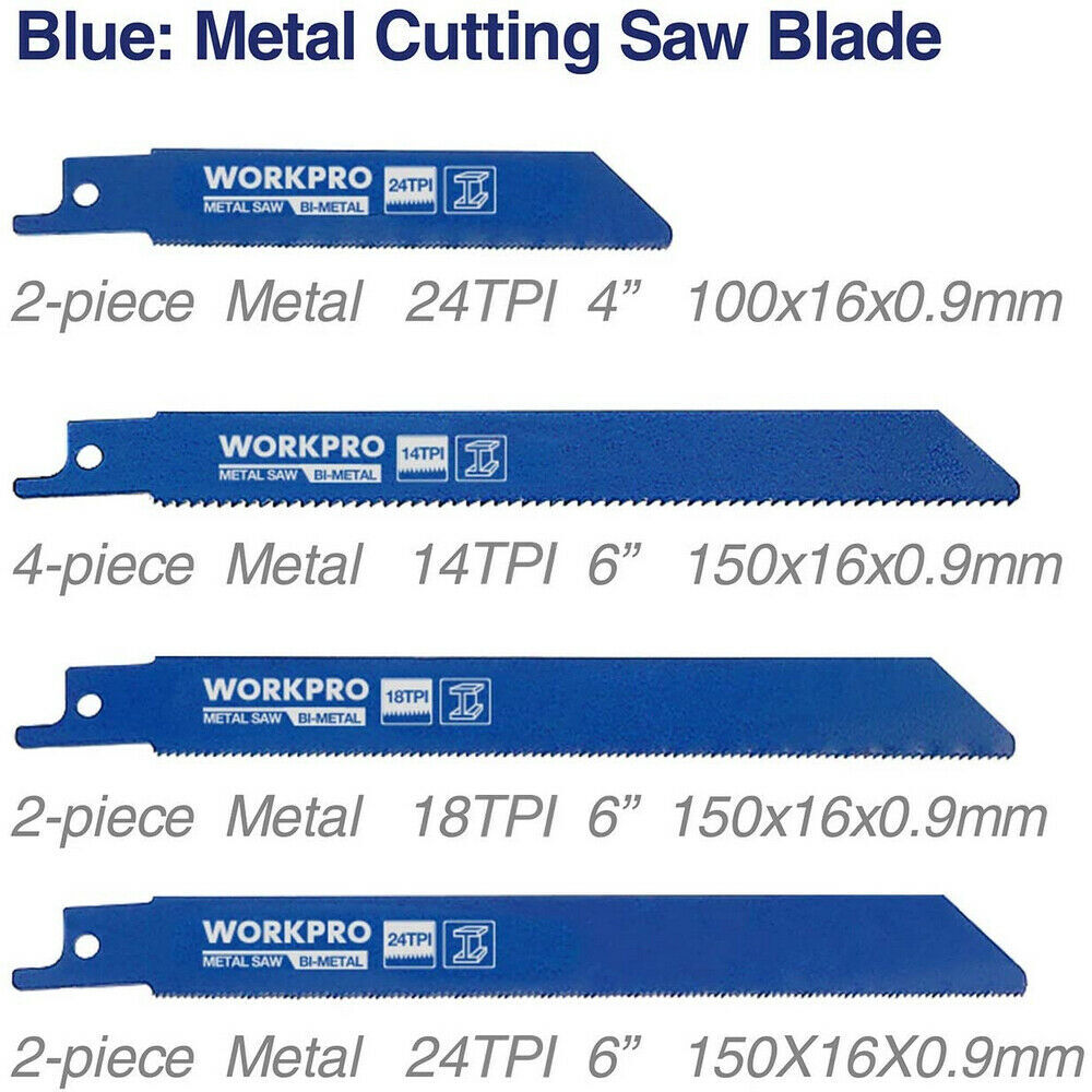 WORKPRO 5PC 9" Wood Pruning Reciprocating Saw Blade/32PC Reciprocating Saw Blade