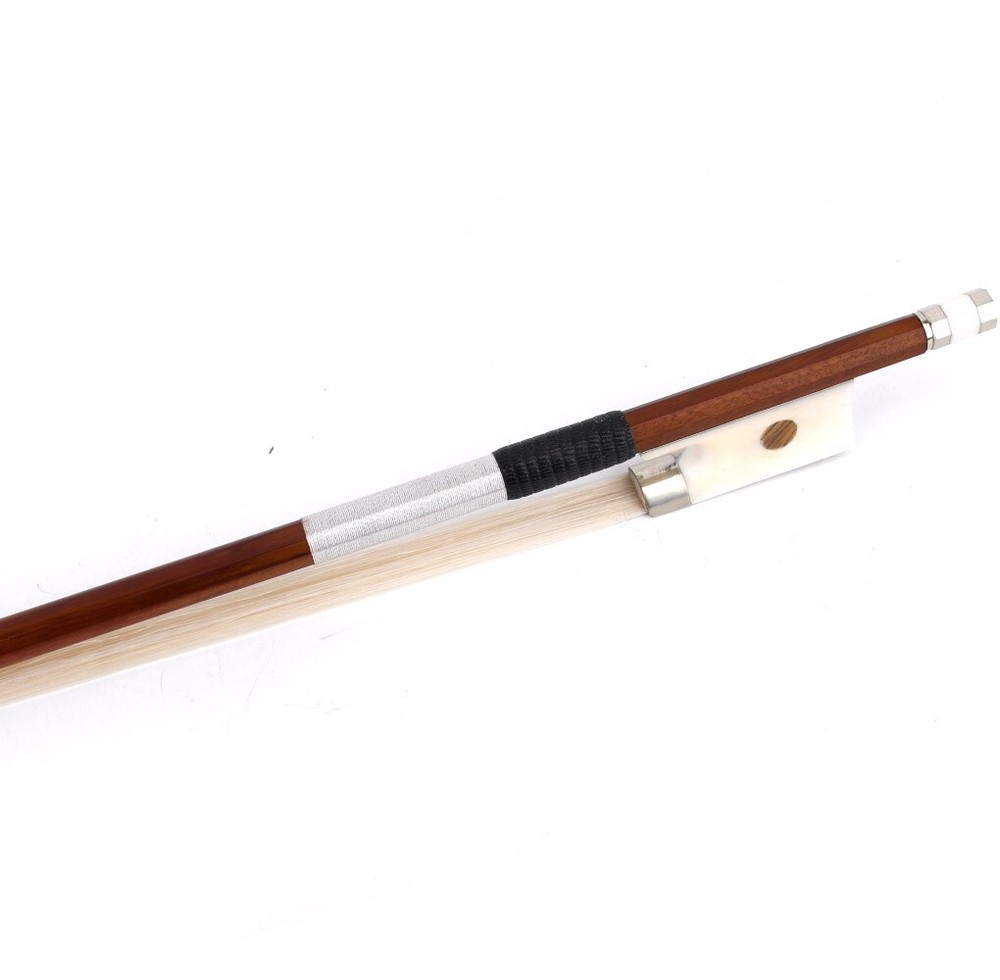 Pro Master Pernambuco Violin Bow 4/4 Special White Bone Big eye Frog Heavy 65g