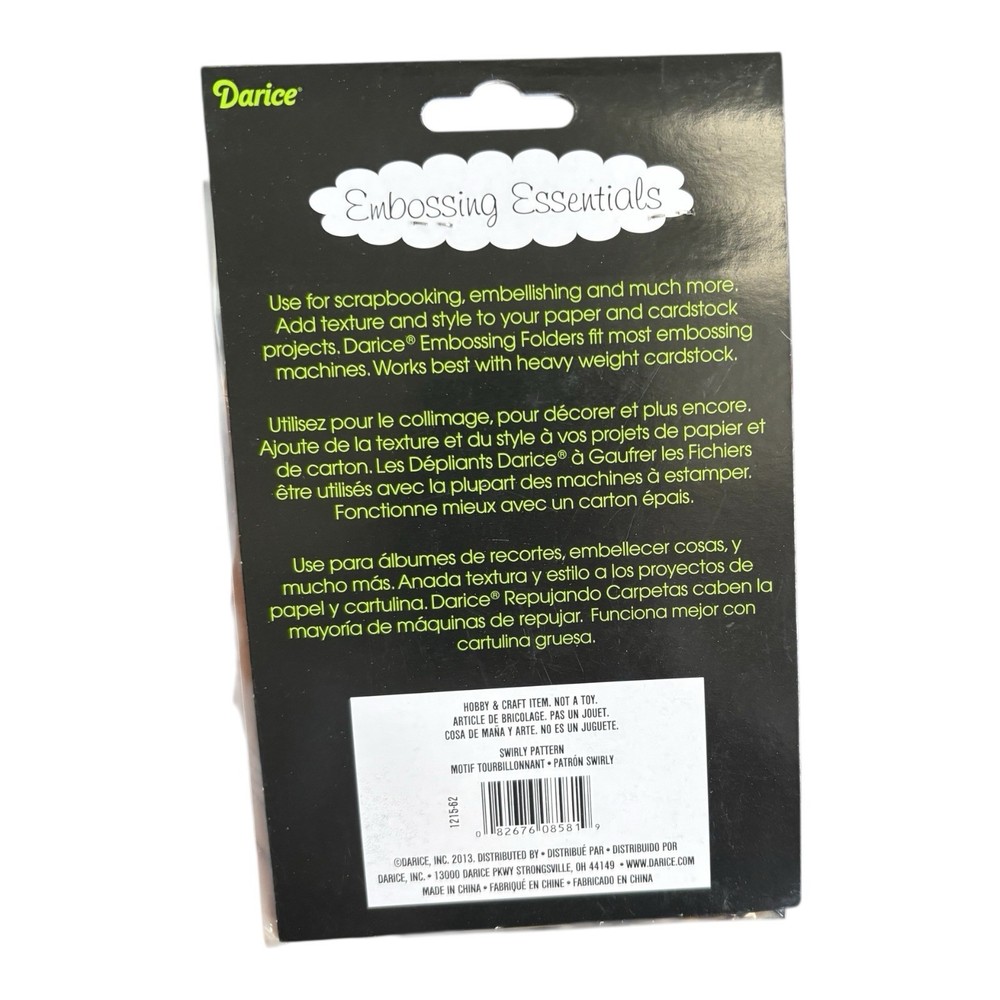 Darice Embossing Essentials Folder Set NEW