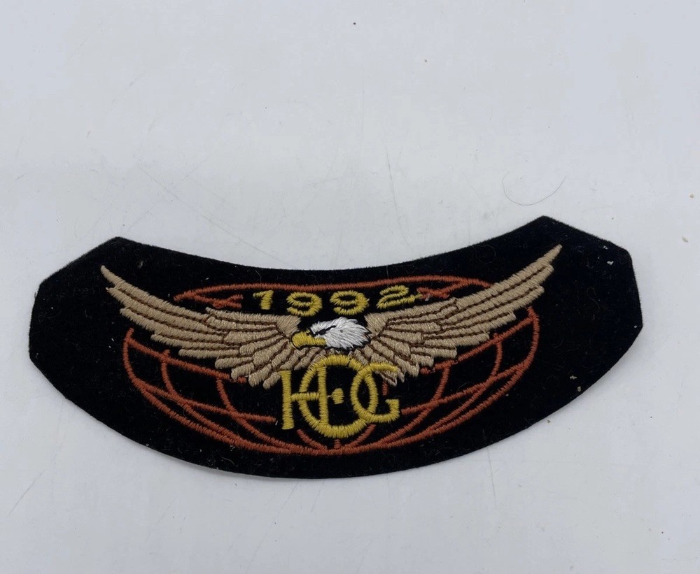 1992 Harley Owners Group (H.O.G.) Membership Patch Bald Eagle Harley Davidson