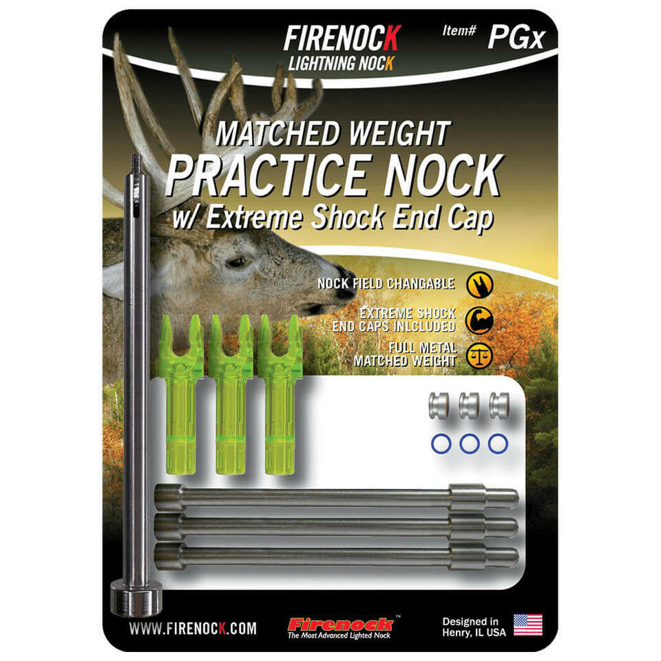 FIRENOCK Extreme Matched Weight Practice Nock + End Cap for G3 (PGx)